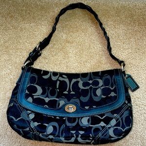 Authentic COACH Black & Gray Medium Purse